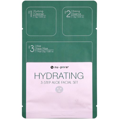 Nu-Pore, Hydrating 3-Step Aloe Facial Set, 1 Pack فوائد