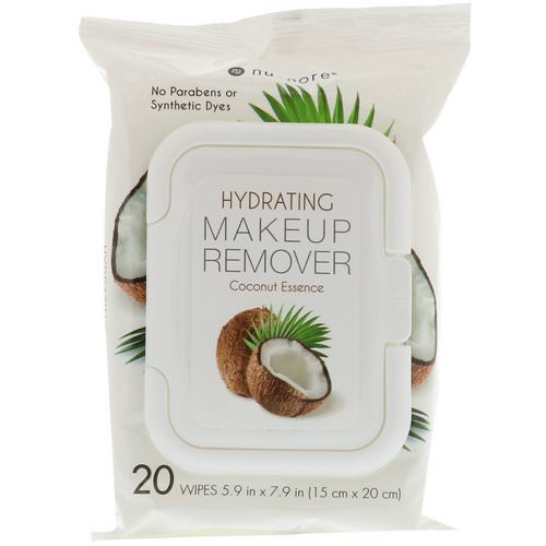 Nu-Pore, Hydrating Makeup Remover, Coconut Essence, 20 Wipes فوائد