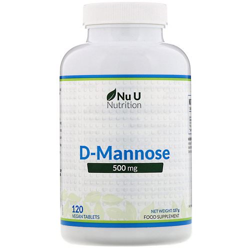 Nu U Nutrition, D-Mannose, 500 mg, 120 Vegan Tablets فوائد