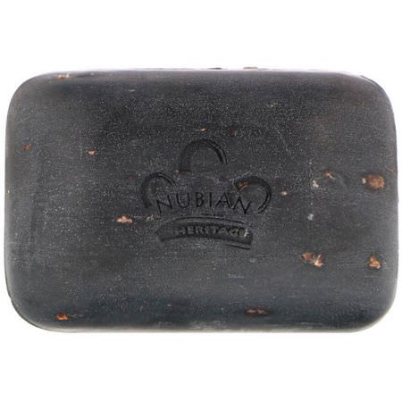 Nubian Heritage Black Soap - الصاب,ن الأس,د, صاب,ن البار, الاستحمام, الحمام
