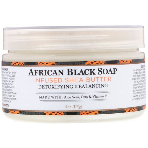 Nubian Heritage, Shea Butter, African Black Soap Infused, 4 oz (113 g) فوائد