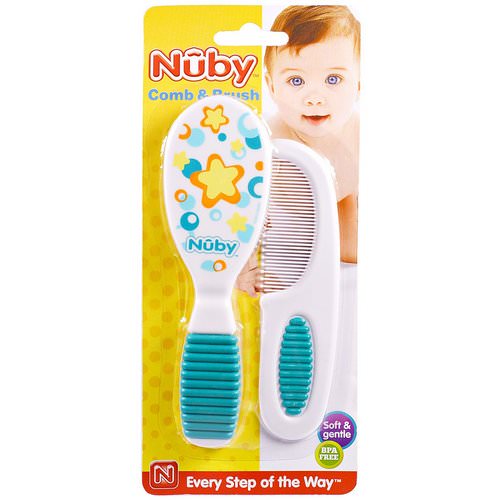 Nuby, Soft & Gentle, Comb & Brush, 1 Set فوائد