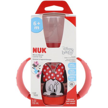 NUK, Disney Baby, Learner Cup, Minnie Mouse, 6+ Months, 1 Cup, 5 oz (150 ml):الكؤ,س, تغذية الأطفال