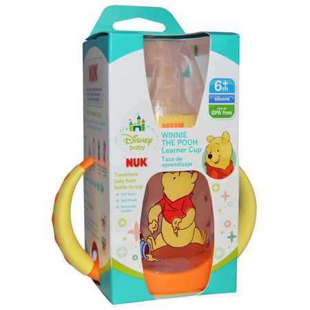 NUK, Disney Baby, Winnie The Pooh Learner Cup, 6+ Months, 1 Cup, 5 oz (150ml):الكؤ,س, تغذية الأطفال