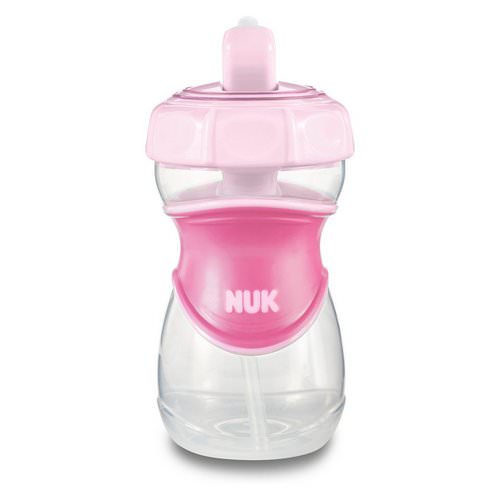 NUK, Everlast Straw Cup, Pink, 12+ Months, 1 Cup, 10 oz (300 ml) فوائد