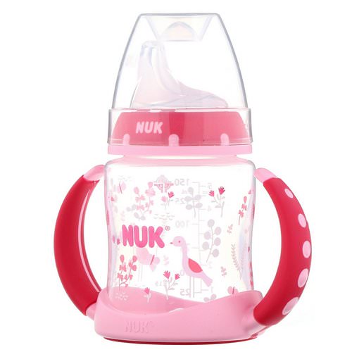 NUK, Learner Cup, 6+ Months, Pink, 1 Cup, 5 oz (150 ml) فوائد