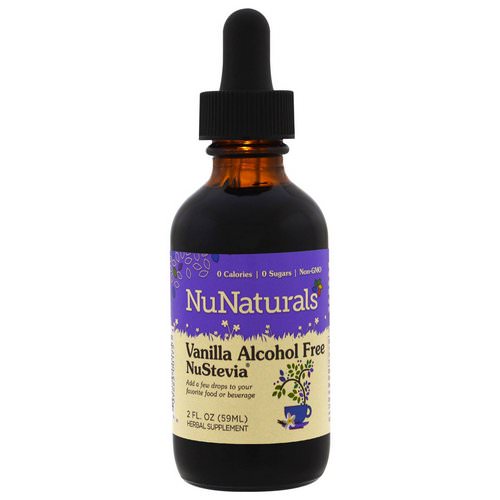 NuNaturals, Alcohol Free NuStevia, Vanilla, 2 fl oz (59 ml) فوائد