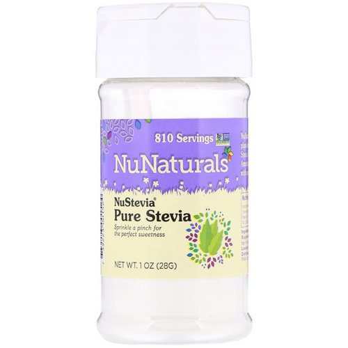 NuNaturals, NuStevia, Pure Stevia, 1 oz (28 g) فوائد