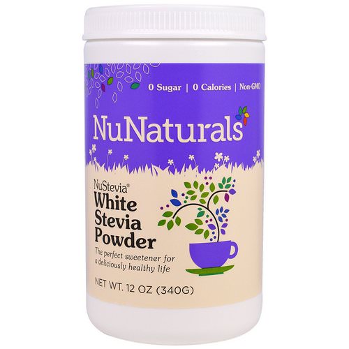 NuNaturals, NuStevia White Stevia Powder, 12 oz (340 g) فوائد