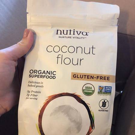 Nutiva, Organic, Coconut Flour, Gluten Free, 3 lb (1.36 kg)