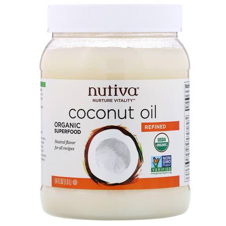 Nutiva Coconut Oil - زيت ج,ز الهند, مكملات ج,ز الهند