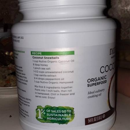 Nutiva, Organic Coconut Oil, Virgin, 29 fl oz (858 ml)