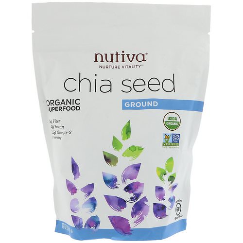 Nutiva, Organic Ground Chia Seed, 12 oz (340 g) فوائد