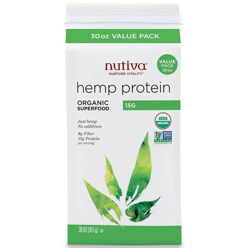Nutiva, Organic Hemp Protein, 1.87 lbs (851 g) فوائد