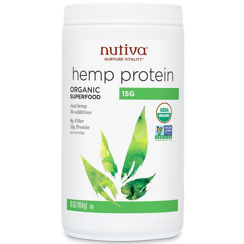 Nutiva, Organic Hemp Protein, 16 oz (454 g) فوائد