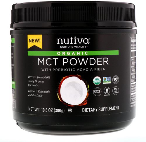 Nutiva, Organic MCT Powder, 10.6 oz (300 g) فوائد