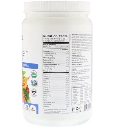 Nutiva, Organic Plant Protein, Vanilla, 1.4 lb (620 g):البر,تين النباتي ,