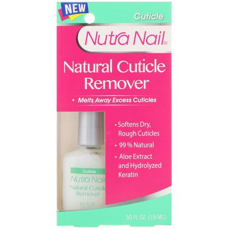 Nutra Nail, Naturals, Cuticle Remover, .50 fl oz (15 ml):العناية بالبشرة, العناية بالأظافر
