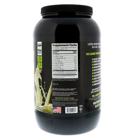 NutraBio Labs, 100% Whey Protein Isolate, Alpine Vanilla, 2 lbs (907 g):بر,تين مصل اللبن, التغذية الرياضية