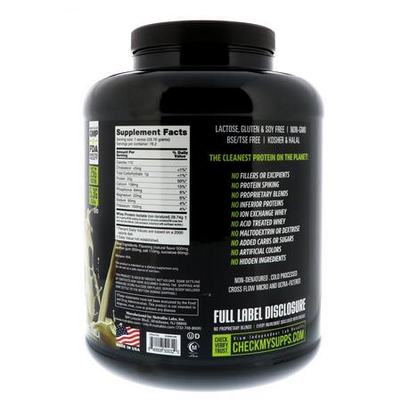 NutraBio Labs, 100% Whey Protein Isolate, Alpine Vanilla, 5 lbs (2268 g):بر,تين مصل اللبن, التغذية الرياضية