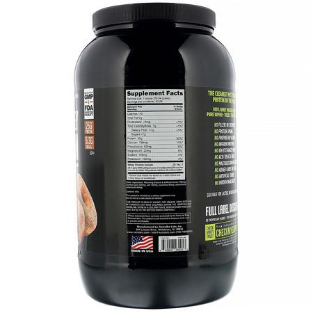 NutraBio Labs, 100% Whey Protein Isolate, Cinnamon Sugar Donut, 2 lb (907 g):بر,تين مصل اللبن, التغذية الرياضية