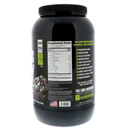 NutraBio Labs, Classic Whey Protein, Chocolate Milkshake, 2 lbs (907 g):بر,تين مصل اللبن, التغذية الرياضية