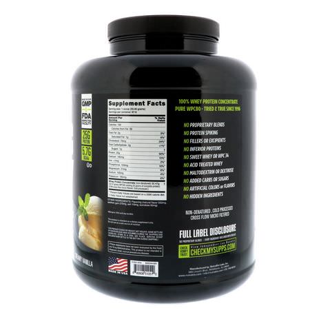 NutraBio Labs, Classic Whey Protein, Creamy Vanilla, 5 lbs (2268 g):بر,تين مصل اللبن, التغذية الرياضية