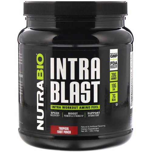 NutraBio Labs, Intra Blast, Tropical Fruit Punch, 1.6 lb (723 g) فوائد