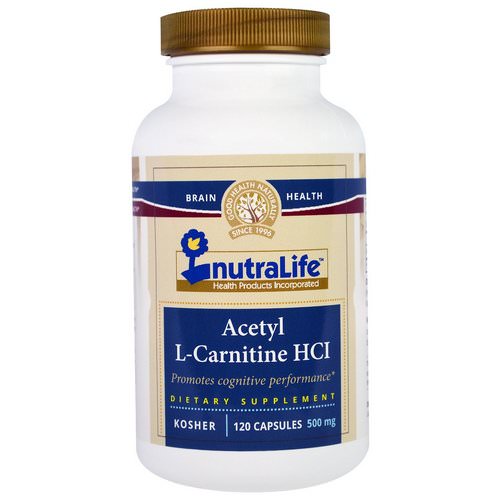 NutraLife, Acetyl L-Carnitine HCI, 500 mg, 120 Capsules فوائد