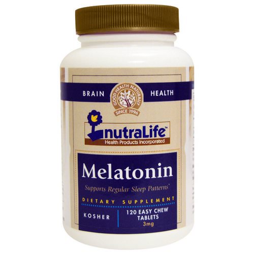 NutraLife, Melatonin, 3 mg, 120 Easy Chew Tablets فوائد