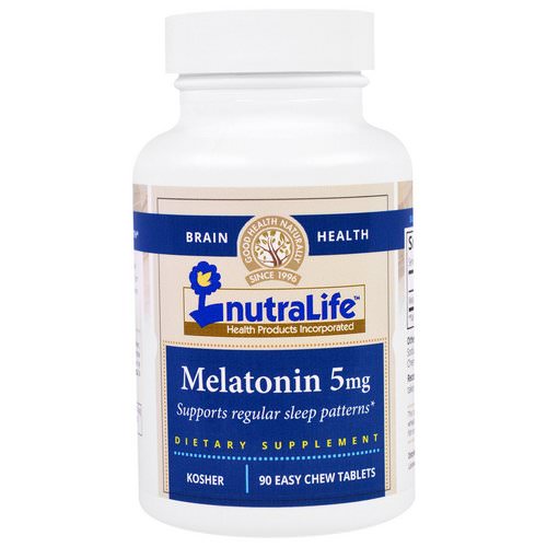 NutraLife, Melatonin, 5 mg, 90 Easy Chew Tablets فوائد