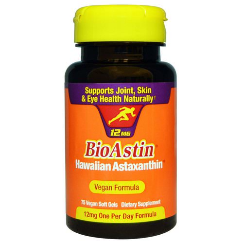 Nutrex Hawaii, BioAstin, 12 mg, 75 Vegan Soft Gels فوائد