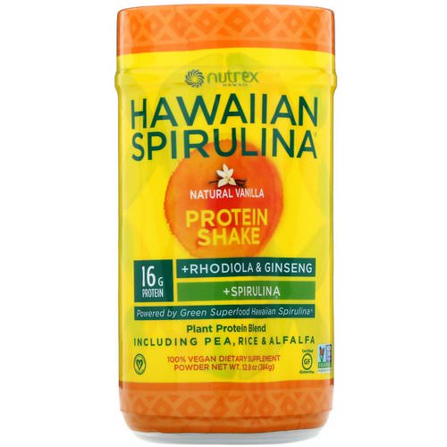Nutrex Hawaii, Hawaiian Spirulina, Protein Shake, Natural Vanilla, 12.8 oz (364 g) فوائد