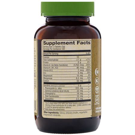 Nutrex Hawaii, Pure Hawaiian Spirulina, 3,000 mg, 180 Tablets:الفيتامينات المتعددة, سبير,لينا