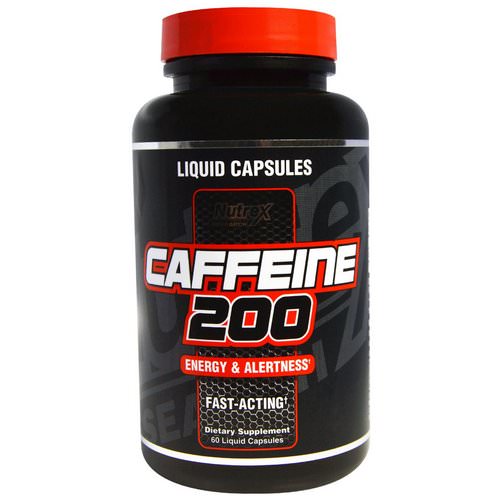 Nutrex Research, Caffeine 200, Energy & Alertness, 60 Liquid Capsules فوائد