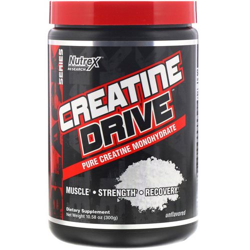 Nutrex Research, Creatine Drive, Unflavored, 10.58 oz (300 g) فوائد