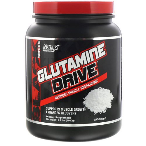 Nutrex Research, Glutamine Drive, Unflavored, 2.2 lbs (1000 g) فوائد