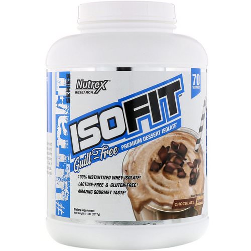 Nutrex Research, IsoFit, Chocolate Shake, 5 lbs (2261 g) فوائد