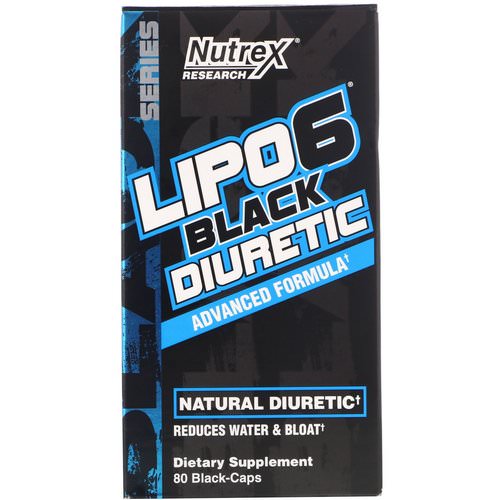 Nutrex Research, Lipo-6 Black Diuretic, 80 Black-Caps فوائد