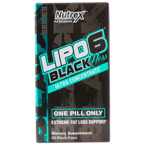 Nutrex Research, Lipo-6 Black Hers, Ultra Concentrate, 60 Black-Caps فوائد