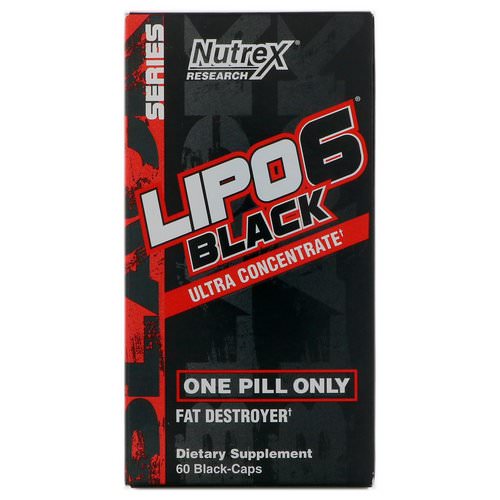 Nutrex Research, Lipo-6 Black Ultra Concentrate, 60 Black-Caps فوائد
