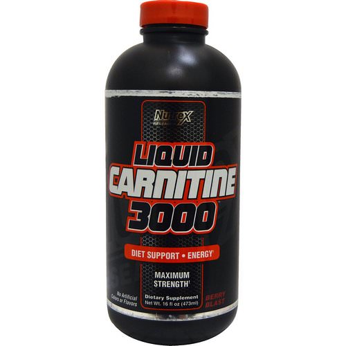 Nutrex Research, Liquid Carnitine 3000, Berry Blast, 16 fl oz (473 ml) فوائد