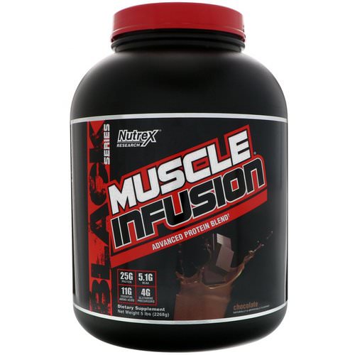 Nutrex Research, Muscle Infusion, Advanced Protein Blend, Chocolate, 5 lbs (2268 g) فوائد