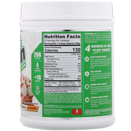Nutrex Research, Natural Series, Plant Protein, Vanilla Caramel, 1.2 lb (540 g):البر,تين النباتي, التغذية الرياضية