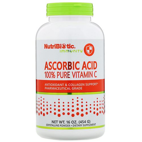 NutriBiotic, Immunity, Ascorbic Acid, 100% Pure Vitamin C, 16 oz (454 g) فوائد