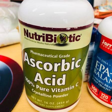 NutriBiotic Ascorbic Acid Cold Cough Flu - أنفلونزا, سعال, بارد, حمض الأسك,ربيك