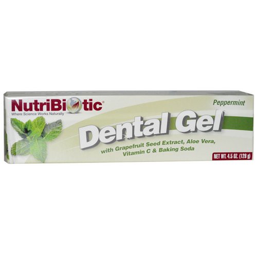 NutriBiotic, Dental Gel, Peppermint, 4.5 oz (128 g) فوائد