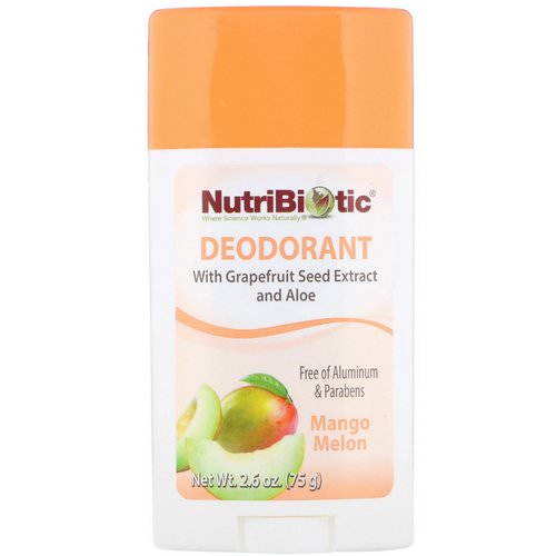 NutriBiotic, Deodorant, Mango Melon, 2.6 oz (75 g) فوائد