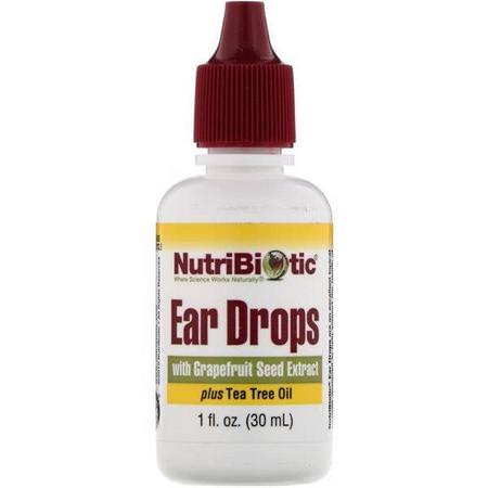 NutriBiotic Ear Care - العناية بالأذن, الإسعافات الأ,لية, خزانة الأد,ية, الحمام