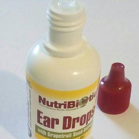 NutriBiotic, Ear Drops with Grapefruit Seed Extract plus Tea Tree Oil, 1 fl oz (30 ml)
